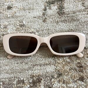 Chic Cream Sunglasses